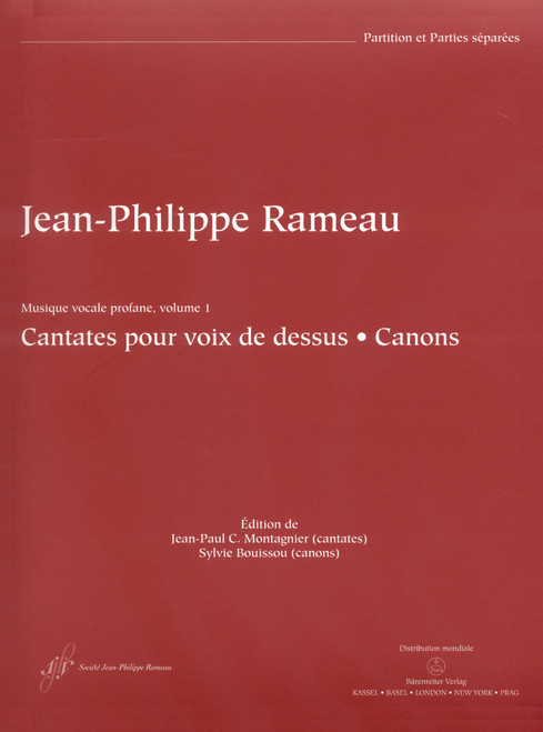 Rameau, Cantates pour voix de dessus [Bar:BA8946]