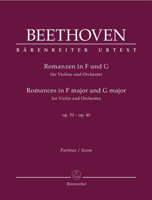 Romances in F major and G major for Violin and Orchestra op. 50, 40 [Bar:BA9026]