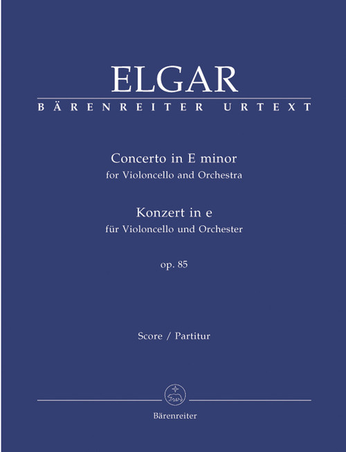 Elgar, Concerto for Cello and Orchestra E minor op. 85 (Full Score) [Bar:BA9040]