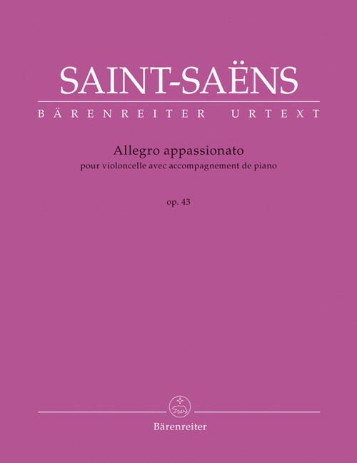 Saint-Saëns, Allegro Appassionato for Cello with Piano Accompaniment op. 43 [Bar:BA9047]