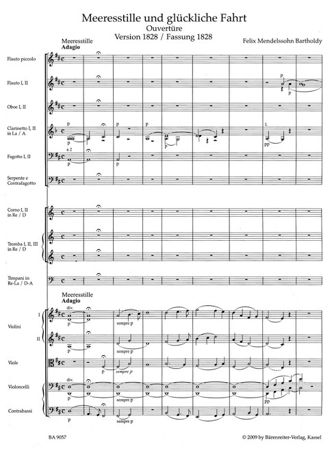 Calm Seas and Prosperous Voyage op. 27 (1828/1834) [Bar:BA9057]
