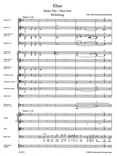 Elijah op. 70 [Bar:BA9070]