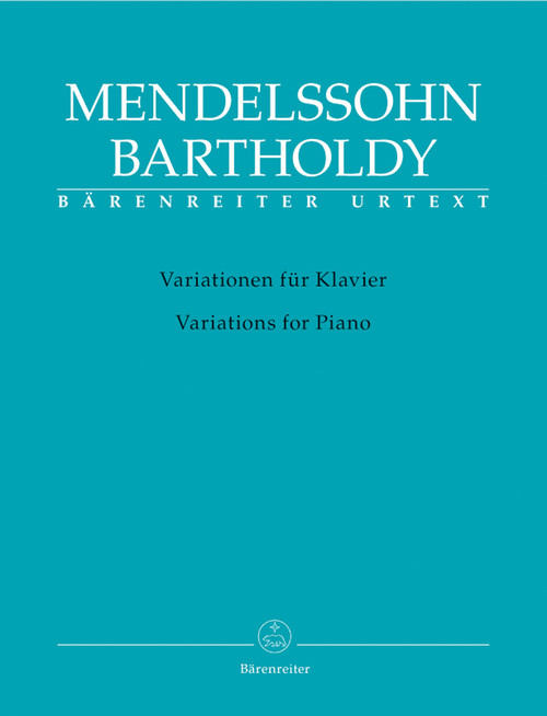 Mendelssohn Bartholdy, Variations for Piano [Bar:BA9082]