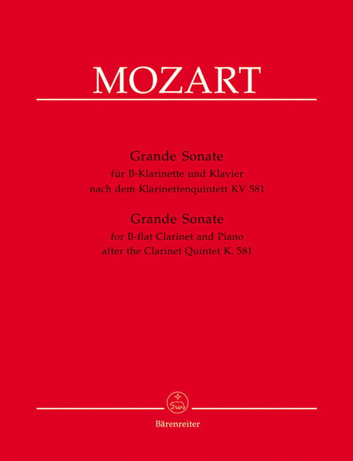 Mozart, Grande Sonate [Bar:BA9163]