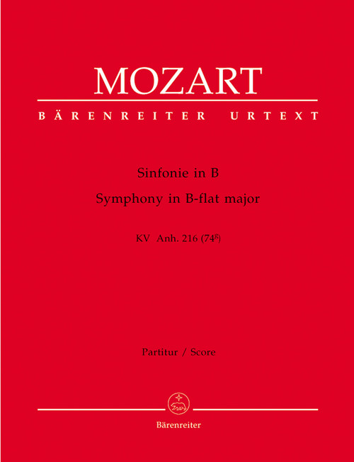 Symphony in B-flat major K. Anh. 216 (74g) [Bar:BA9176]
