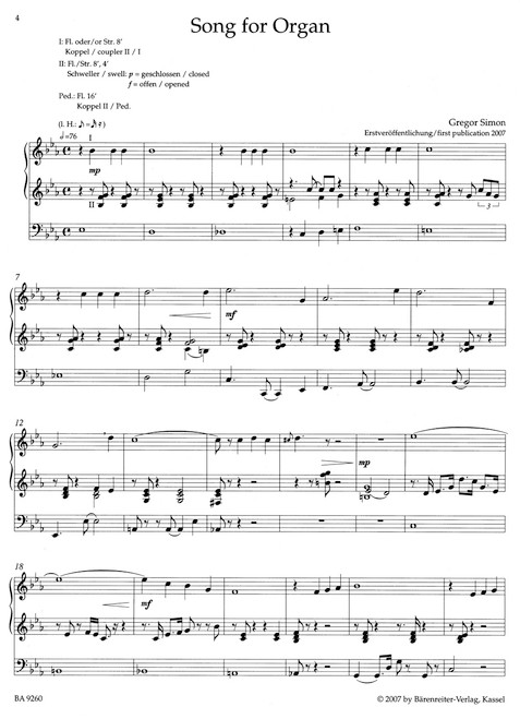 Jazz Inspirations for Organ 3 [Bar:BA9260]