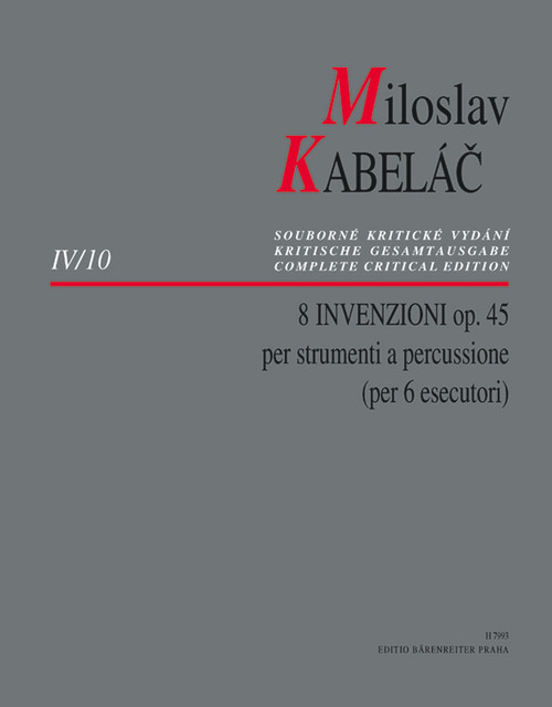 8 Invenzioni op. 45 [Bar:H7993]