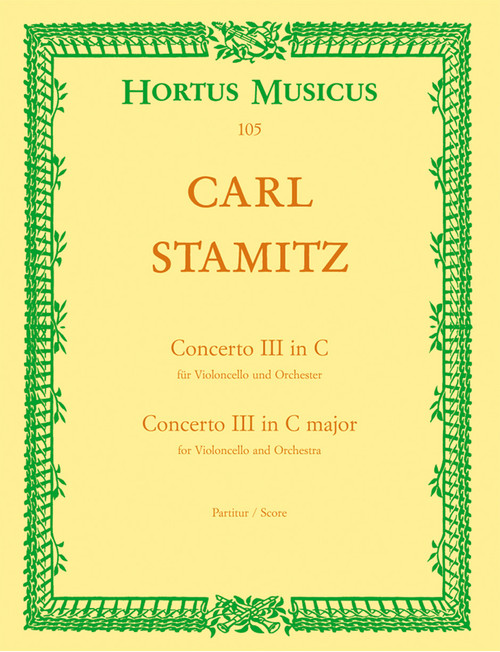 Stamitz, Violoncello-Konzert Nr.3 für den König von Preußen [Bar:HM105]