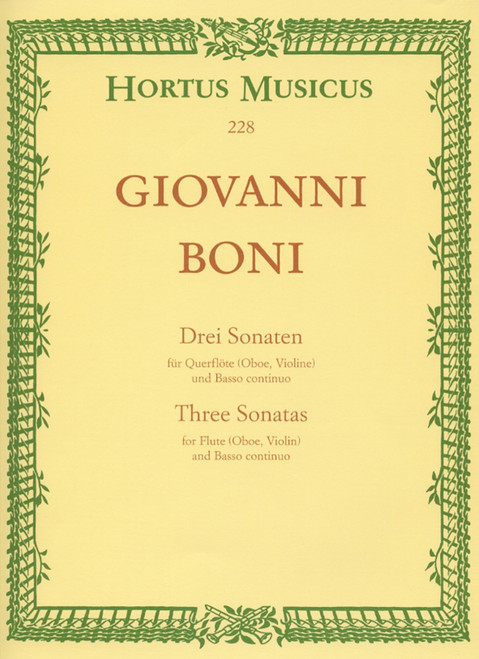 Boni, Three Sonatas [Bar:HM228]