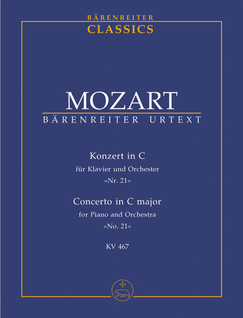 Mozart, Concerto for Piano and Orchestra No. 21 in C KV 467 [Bar:TP148]