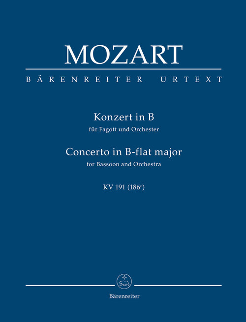 Concerto for Bassoon and Orchestra in B-flat Major KV 191 (186e) [Bar:TP253]