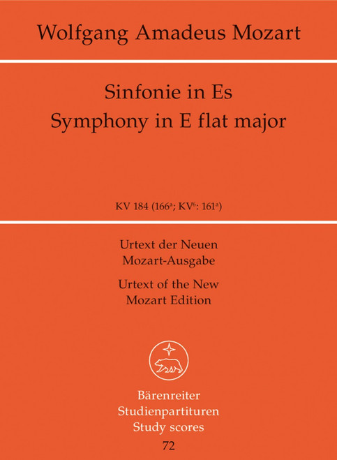 Mozart, Symphony No. 26 E flat major KV 184(166a) [Bar:TP72]