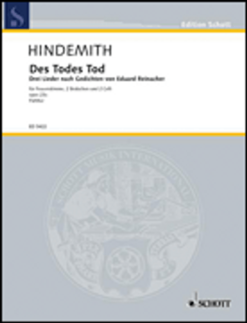 Hindemith, Des Todes Tod, Op. 23a [HL:49005673]