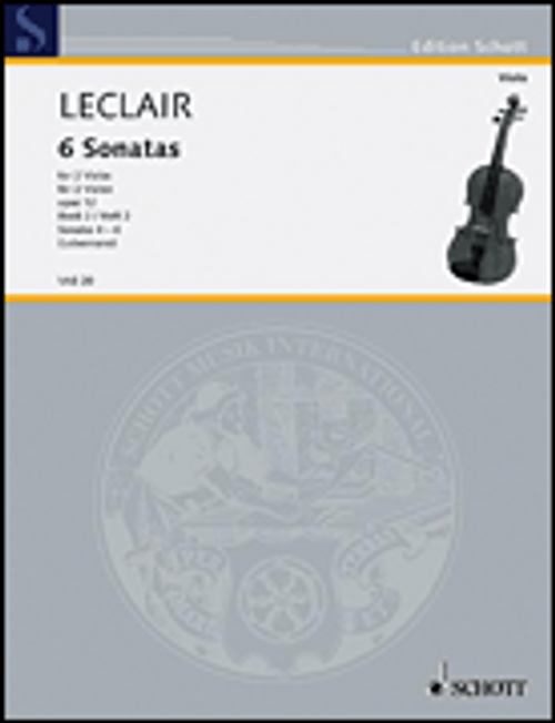 LeClair, 6 Sonatas, Op. 12, Volume 2: 4-6 [HL:49012241]