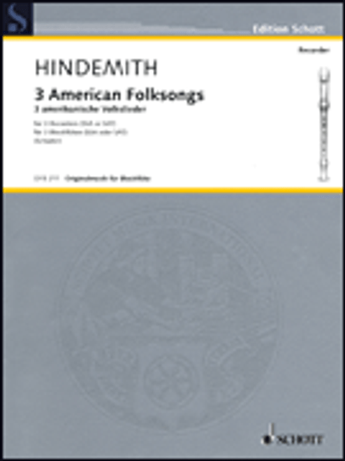 Hindemith, 3 American Folksongs [HL:49017931]