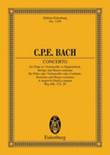 Bach, C.P.E. - Concerto in A Major, H 437-39, Wq 168, 172, 69 [HL:49009503]