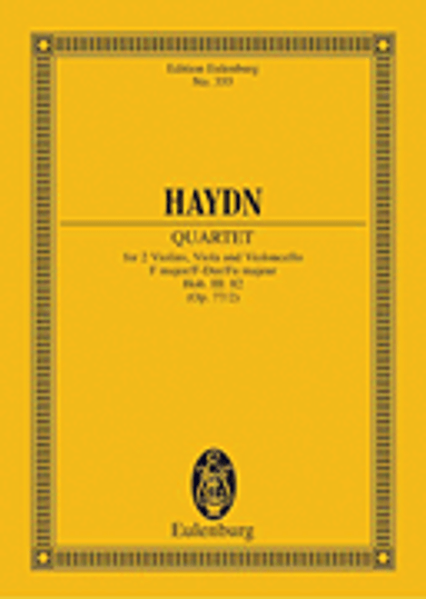 Haydn, String Quartet in F Major, Op. 77/2, Hob.III:82 [HL:49009836]