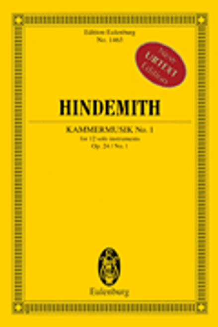 Hindemith, Kammermusik No. 1 Op. 24 No. 1 (Chamber Music No. 1) [HL:49018131]