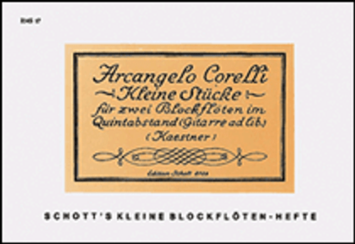 Corelli, Little Pieces for 2 Recorders [HL:49003934]