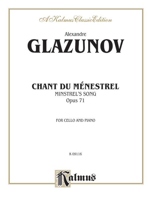 Chant du Menstrel, Opus 71 [Alf:00-K09116]