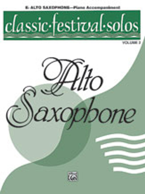 Classic Festival Solos (E-Flat Alto Saxophone), Volume 2 Piano Acc. [Alf:00-EL03882]