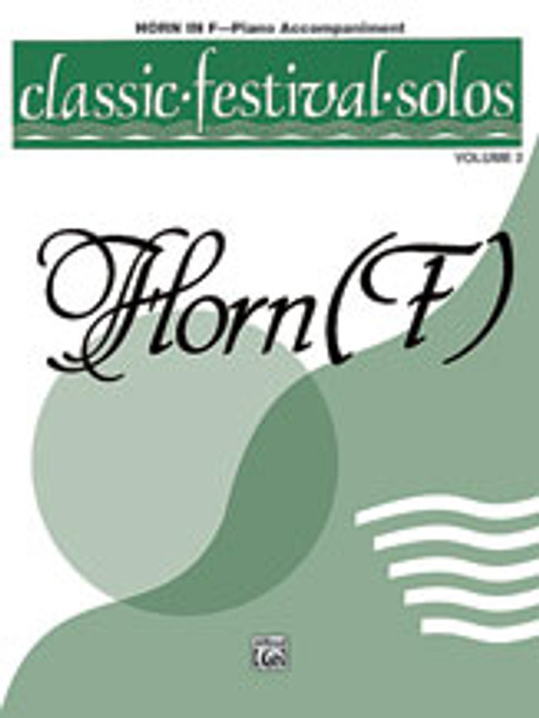 Classic Festival Solos (Horn in F), Volume 2 Piano Acc. [Alf:00-EL03890]