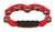 Red Hand Held Plastic Tambourine [HL:125511]