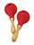 Red Mini Low-Pitched Plastic Maracas [HL:158613]