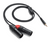 Tourtek Pro - 1/8 inch. TRS (Stereo) to Dual XLR (Male) Cable [HL:301338]