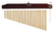 25 Gold Chimes with Brown Finish Wood Bar [HL:755642]