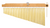36 Gold Chimes with Natural Finish Wood Bar [HL:755645]
