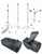 Canopus Light Weight Hardware Pack with Bag, Two Cymbal Stands, Snare, Hi Hat Stands [HL:1182564]