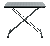 Utility Table Top With Double-x Stand [HL:3726184]