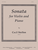 Sonata for Violin and Piano [HL:8770520]