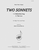 Two Sonnets For High Voice & Pno [HL:8770905]