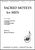 Sacred Motets for Men [HL:8771885]