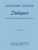 Dialogues For Piano And String Orchestra Study Score [HL:50456790]