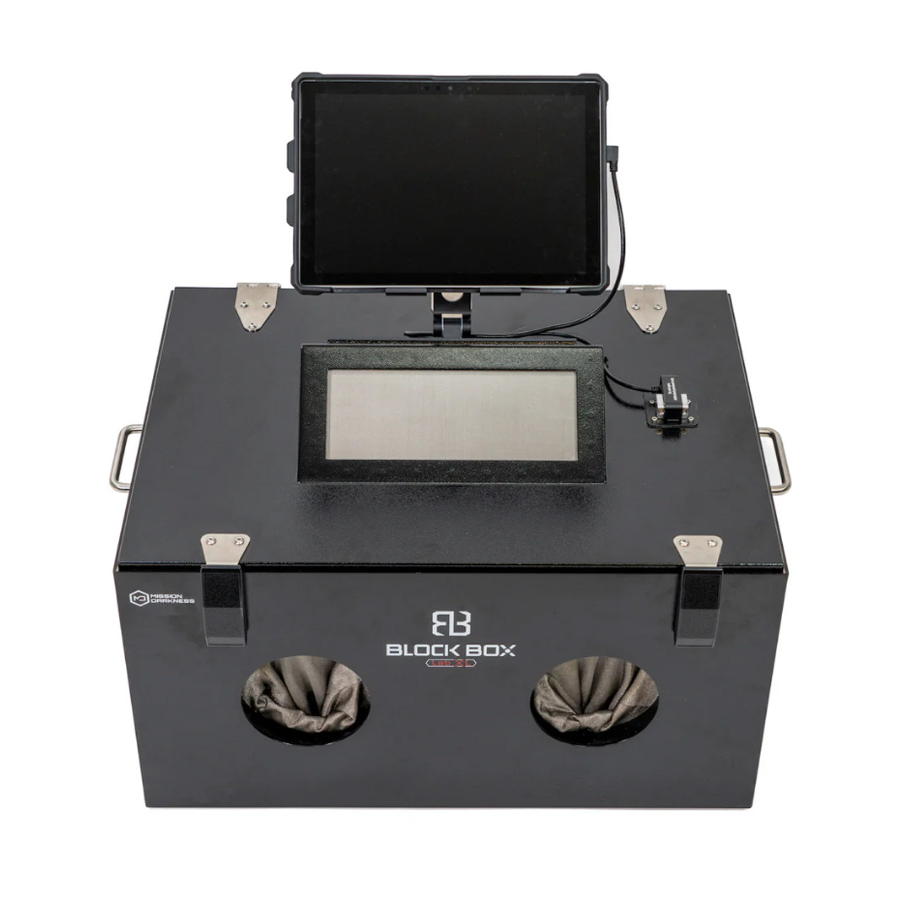 Mission Darkness BlockBox Lab XL w/ Mounted Webcam & Tablet