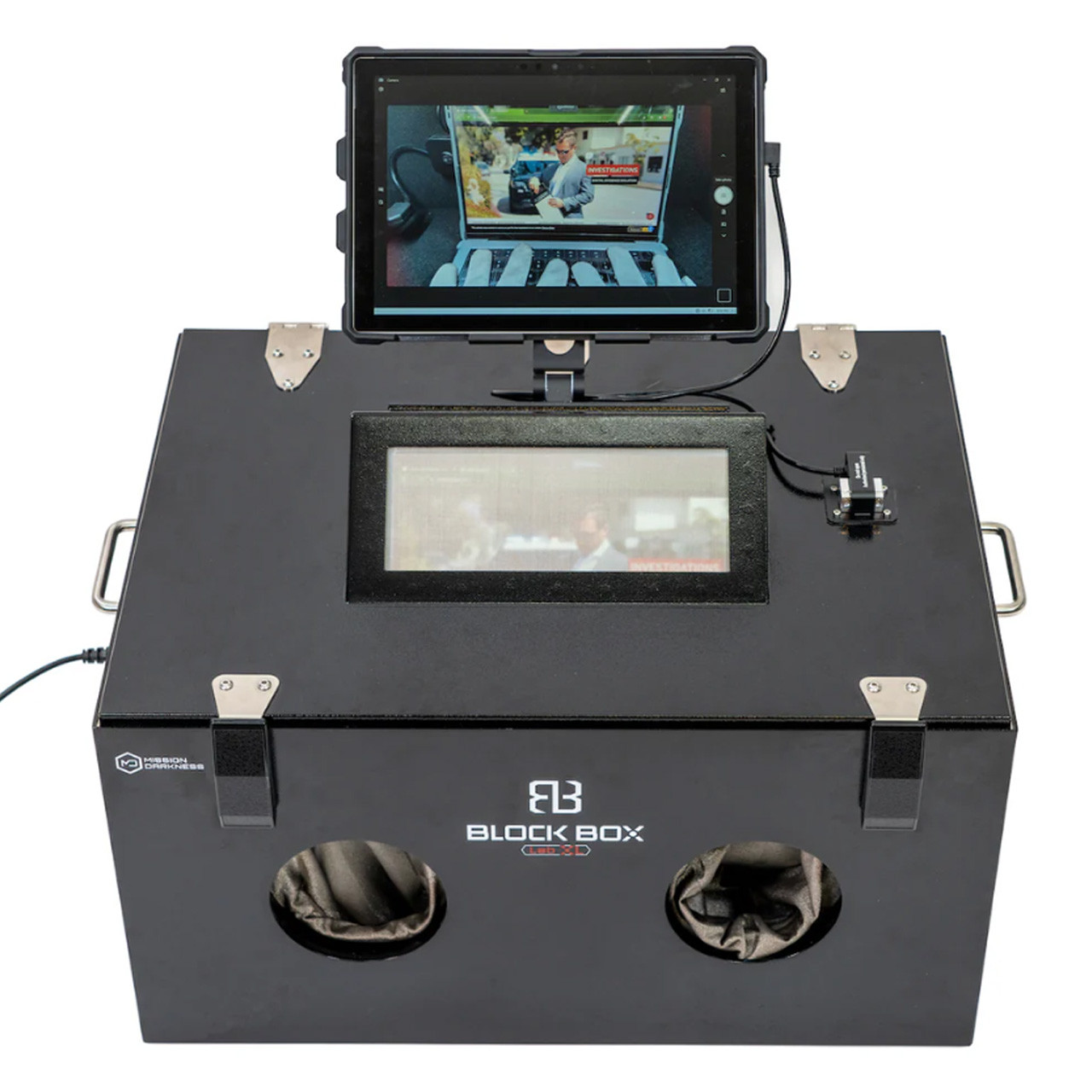 Mission Darkness BlockBox Lab XL w/ Mounted Webcam & Tablet