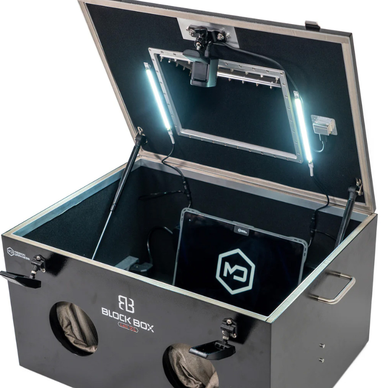 Mission Darkness BlockBox Lab XL w/ Mounted Webcam & Tablet