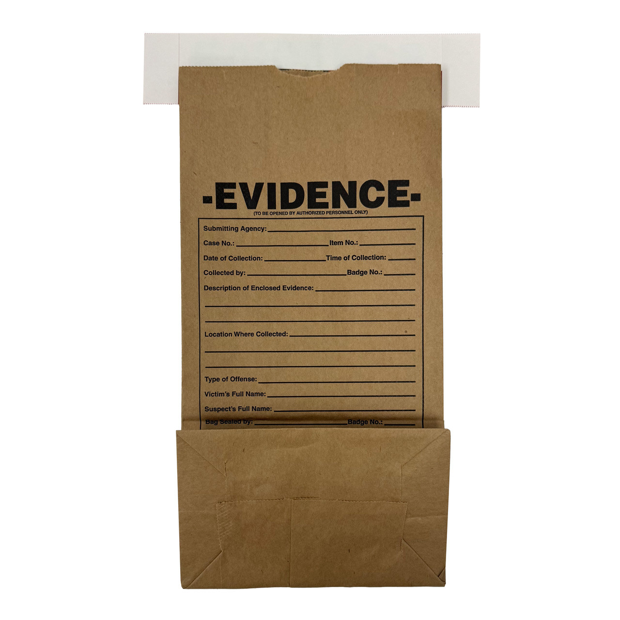 Easy Seal Paper Evidence Bags, 100/Pkg - Tri Tech Forensics