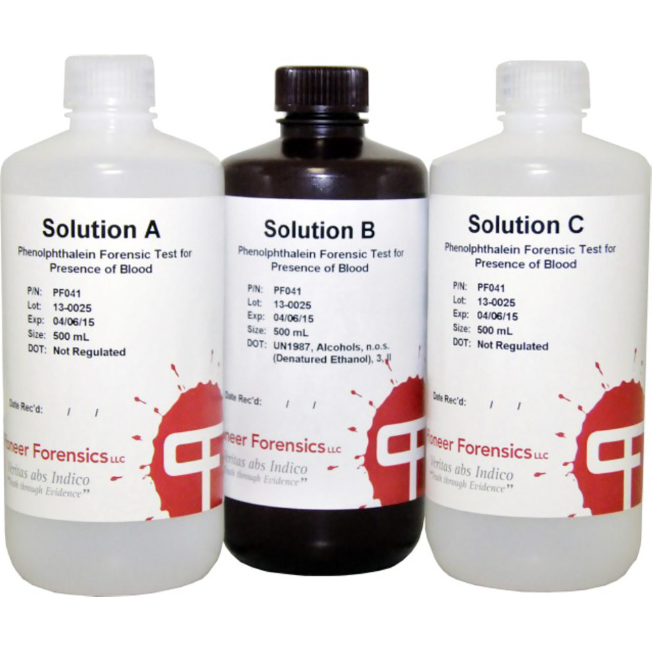 Phenolphthalein Presumptive Blood Test