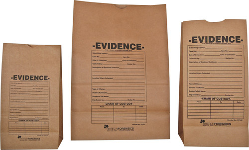 Crime Scene Evidence Bags With Tape – 5 Pack – CSI Accessories By Red Herring Games
