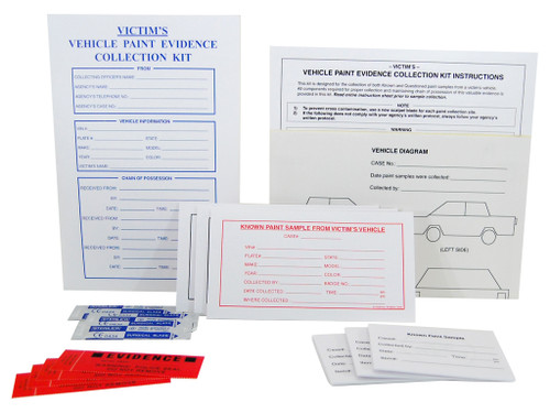 Victim's Vehicle Paint Evidence Collection Kits - 10kits/case