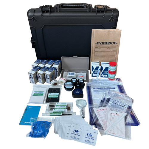 Master Narcotics Investigation Kit, all components laid out