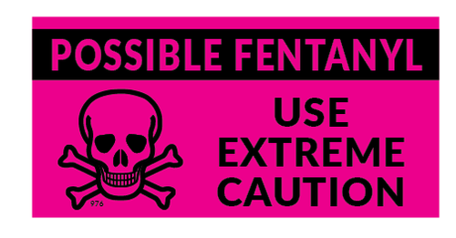 Possible Fentanyl Seals, Front view.