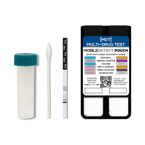 MobileDetect Multi-Drug Test w/ Trace Fentanyl Detection Combo Kit