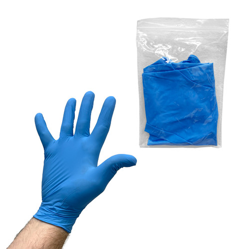Blue Nitrile Non-Exam Glove Flat 2-Pack (Case of 500)