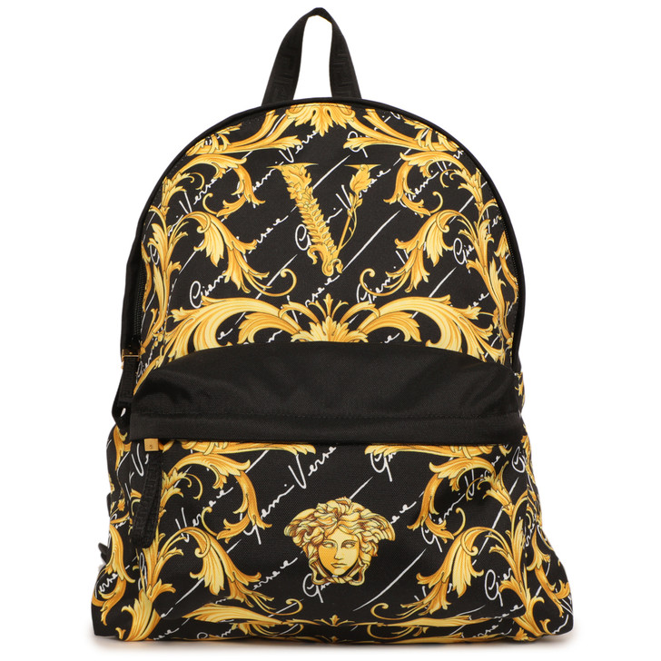 Versace Nylon Barocco Print Backpack