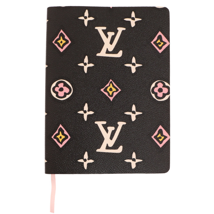 Louis Vuitton Black Wild At Heart Clemence Notebook